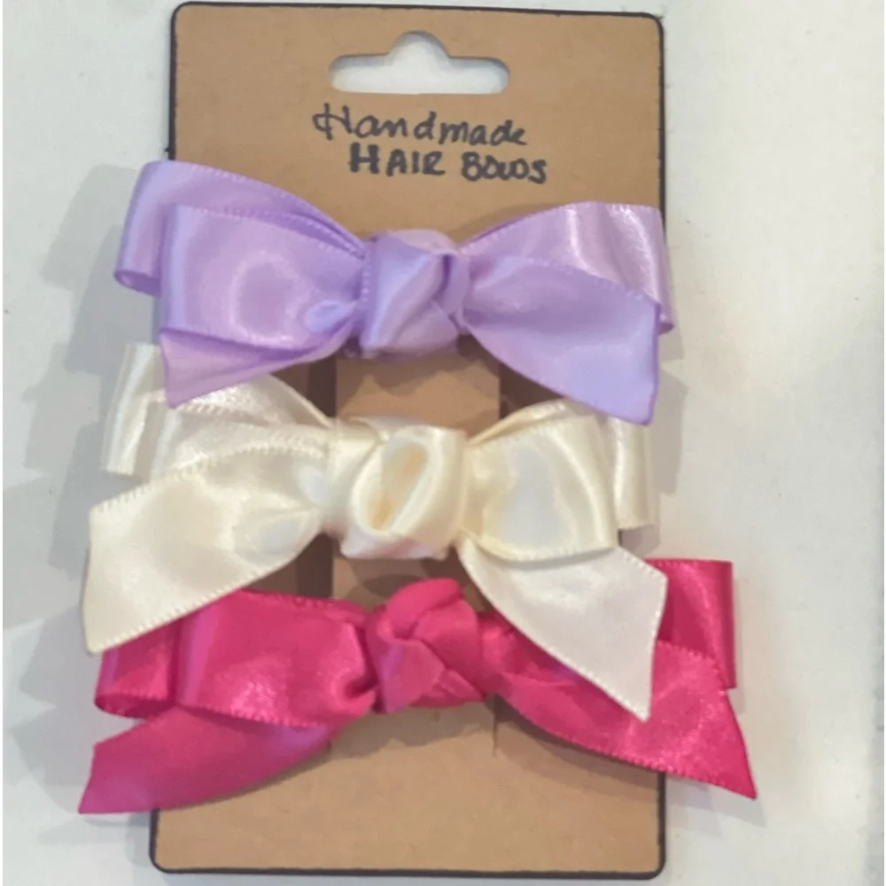 Hairbows Clips Set Hand Made NWT